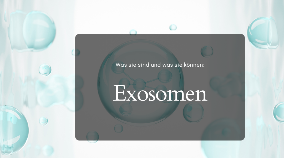 Exosomen in der Kosmetik (Grafik und Titel für Beitrag)